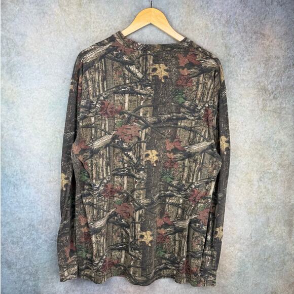 Real tree Camo Long Sleeve Shirt Sz XL Camouflage Hunting Outdoor Redhead - Picture 3 of 7